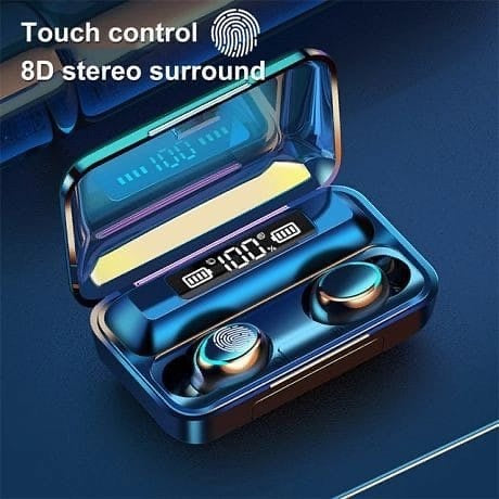 M1O TWS WIRELESS BLUETOOTH EARBUDS WITH POWERBANK | HIGH QUALITY SOUND & BASS | 7DAYS BATTERY